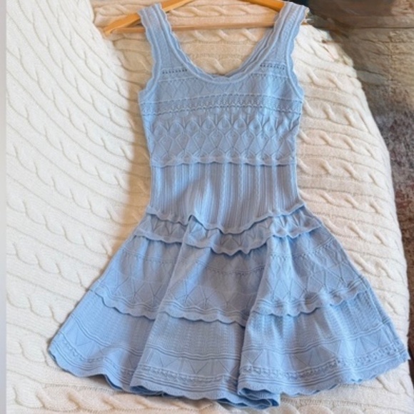 ronelle pointelle scallop mini dress LoveShackFancy Women's Ronelle Pointelle Scallop Mini Dress